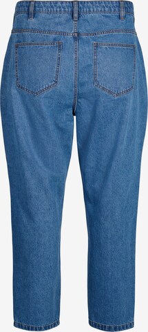 Zizzi Tapered Jeans 'Mille' in Blau