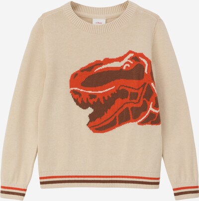 s.Oliver Sweater in Beige / Orange, Item view