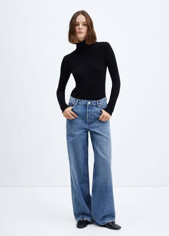 MANGO Wide Leg Jeans 'Massy' in Blau