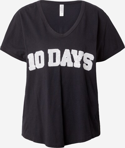 10Days T-Shirt in schwarz / weiß, Produktansicht