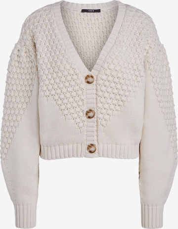 SET Knit cardigan in White: front