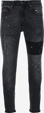 Ombre Regular Jeans in Black: front