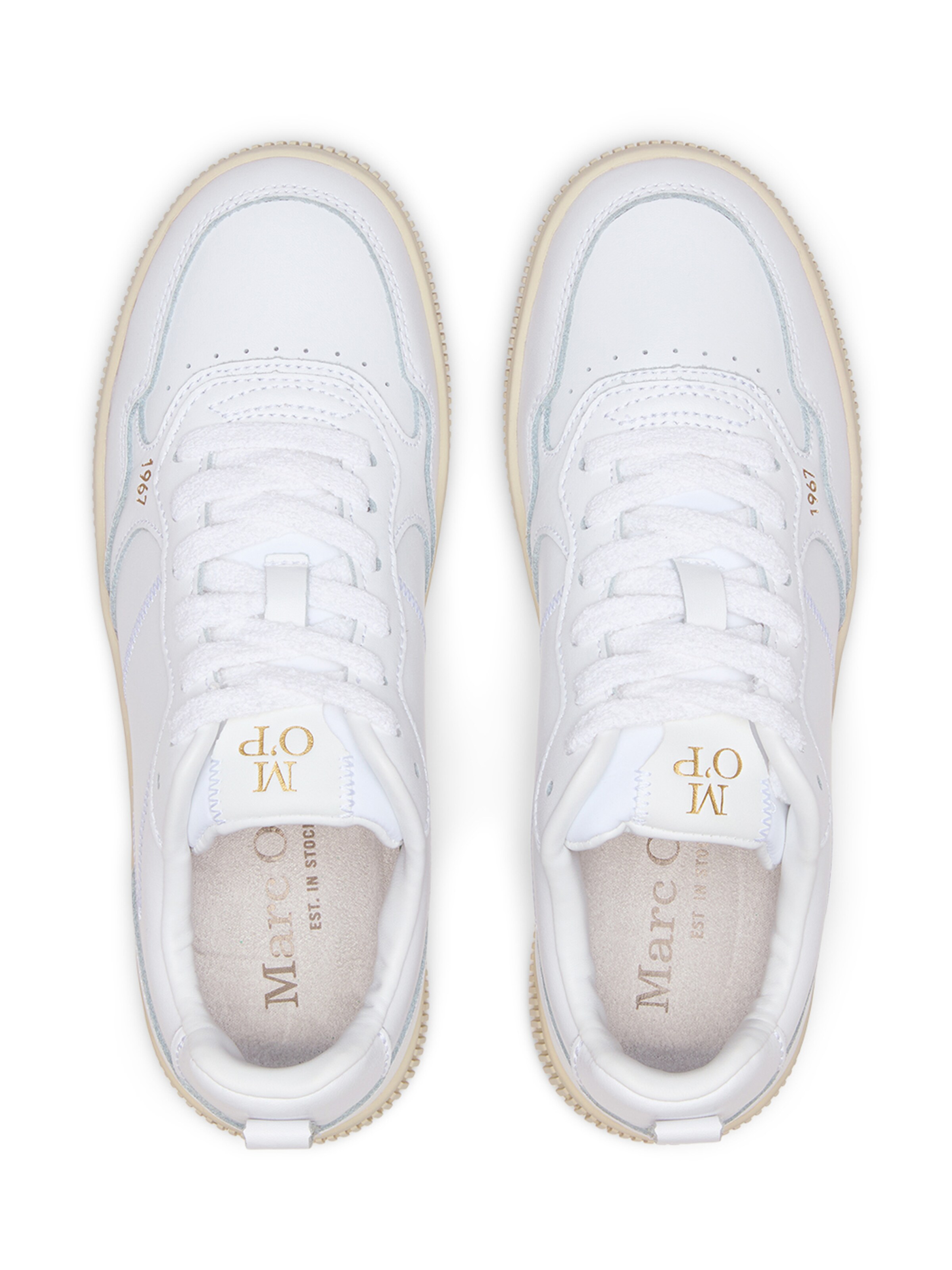 Marc O'Polo Ниски маратонки в бяло