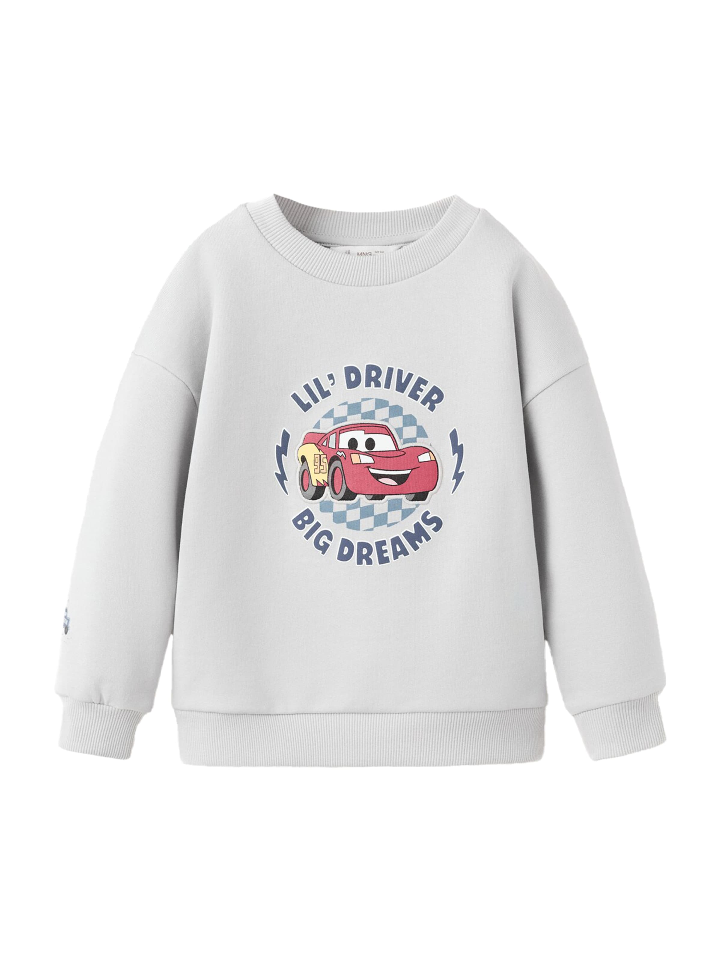 MANGO KIDS Sweatshirt 'CDRIVER' in Grijs: voorkant