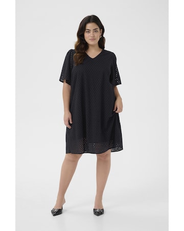 Robe 'Rubia' KAFFE CURVE en noir : devant