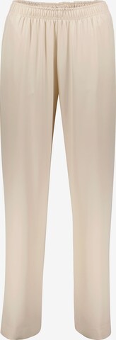 IMPERIAL Wide leg Pleat-Front Pants in Beige: front