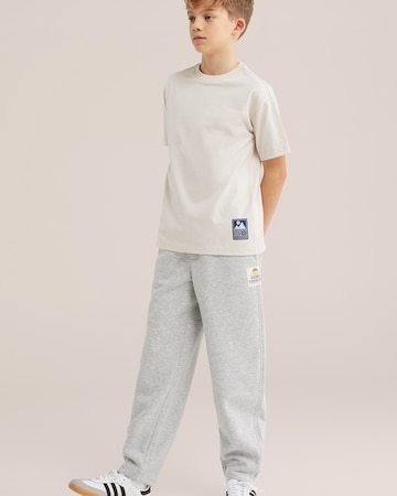 Barrel Pantalon WE Fashion en gris