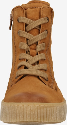 GABOR Lace-Up Ankle Boots in Brown