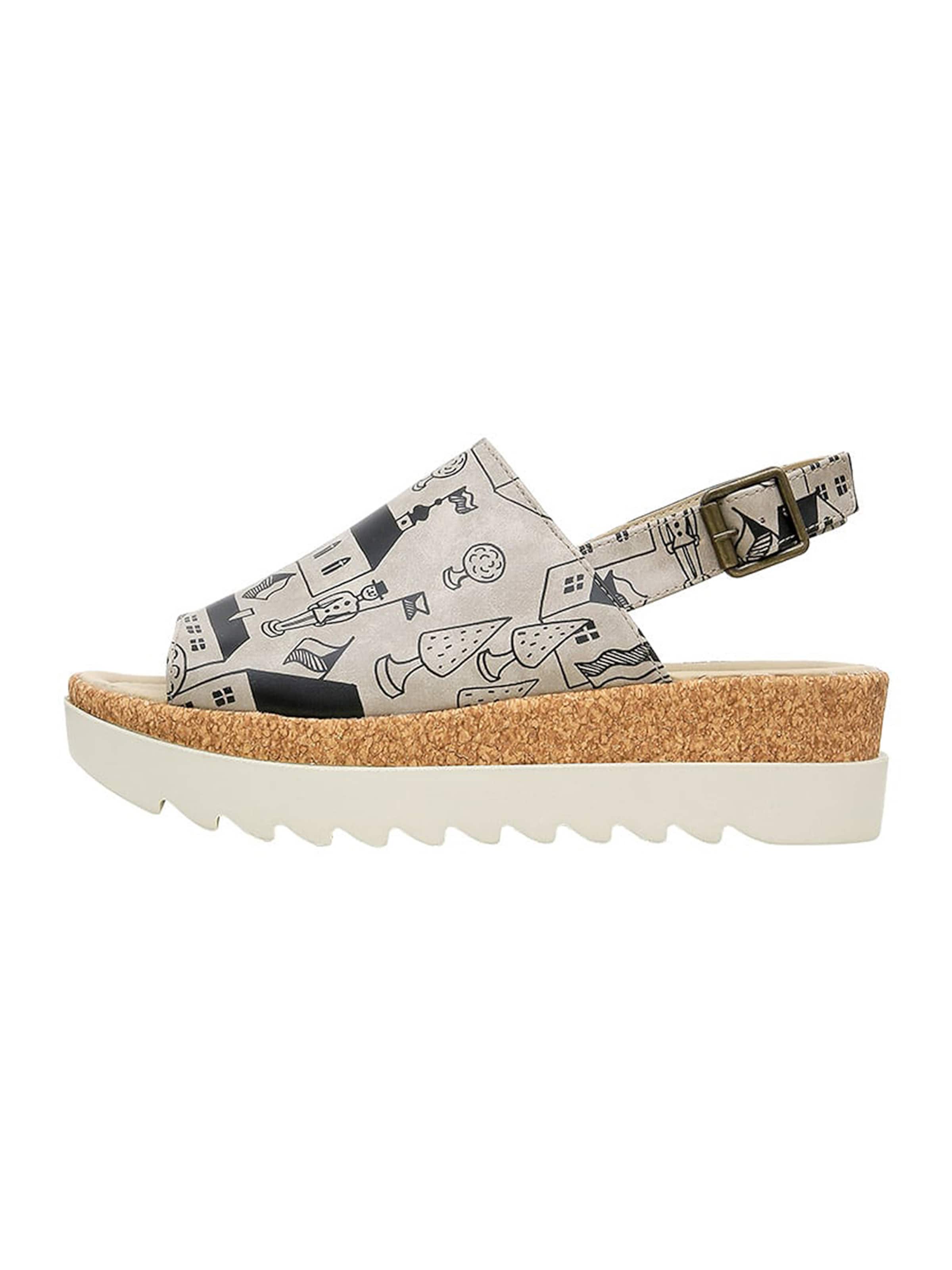 DOGO Sandale 'DOGO Gigi - Toy Houses' in Beige: Vorderseite