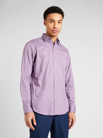 BOSS Regular fit Button Up Shirt 'JOE' in Purple: front