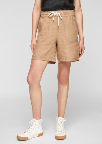 s.Oliver Loosefit Shorts in Braun: Vorderseite
