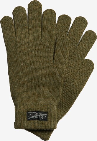 Gants Superdry en vert : devant