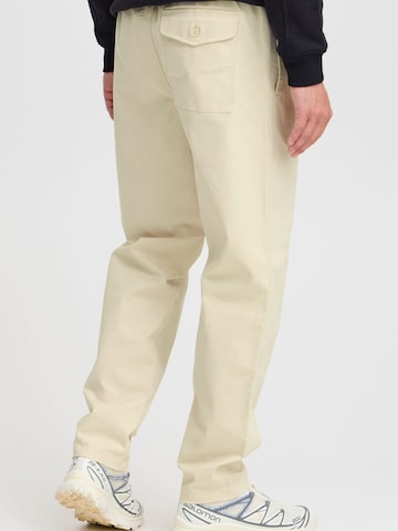 !Solid Regular Bandplooibroek 'MAURICE DYLAN' in Beige