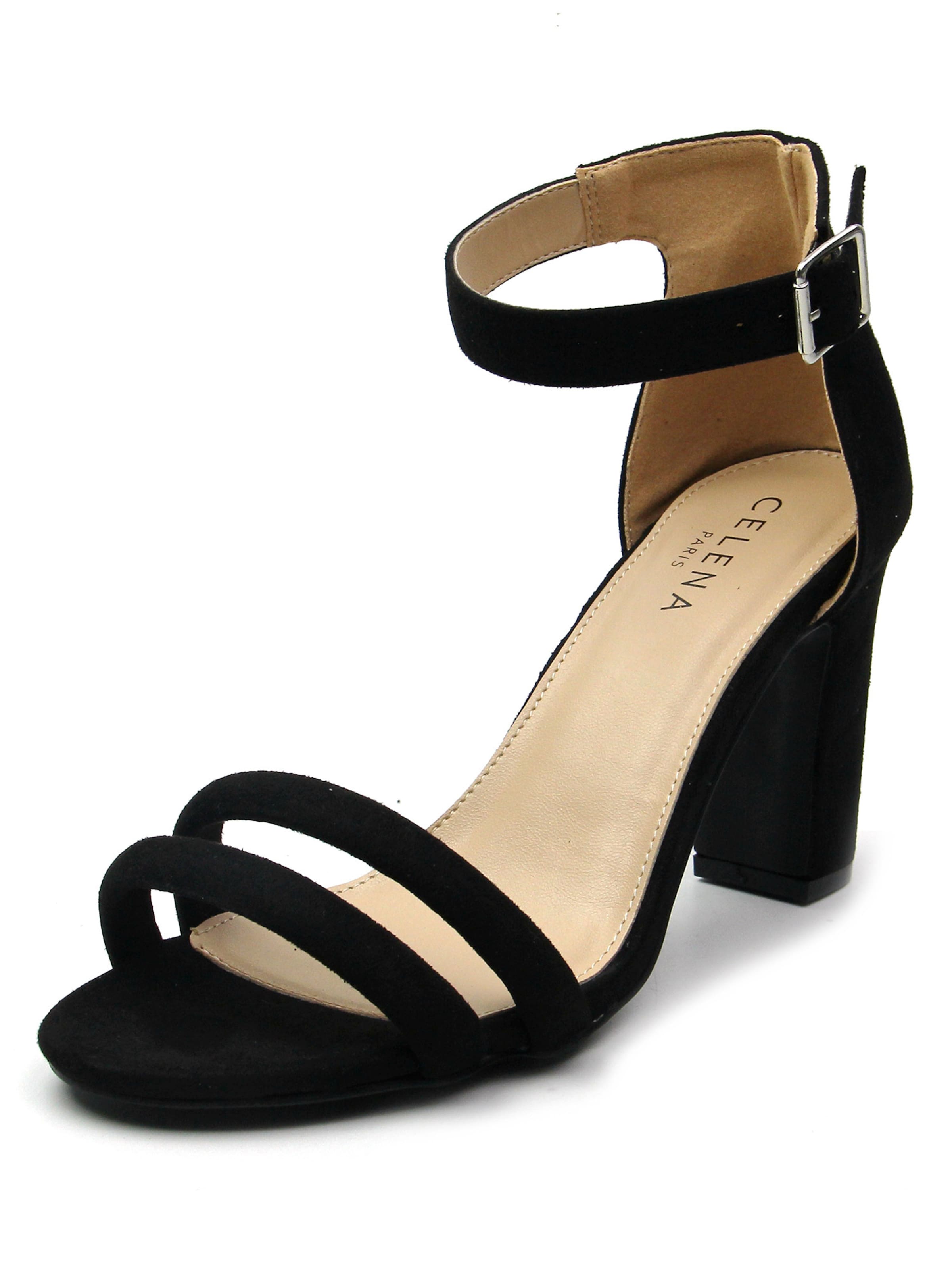 juoda Celena Basutės su dirželiais 'Chelsie'