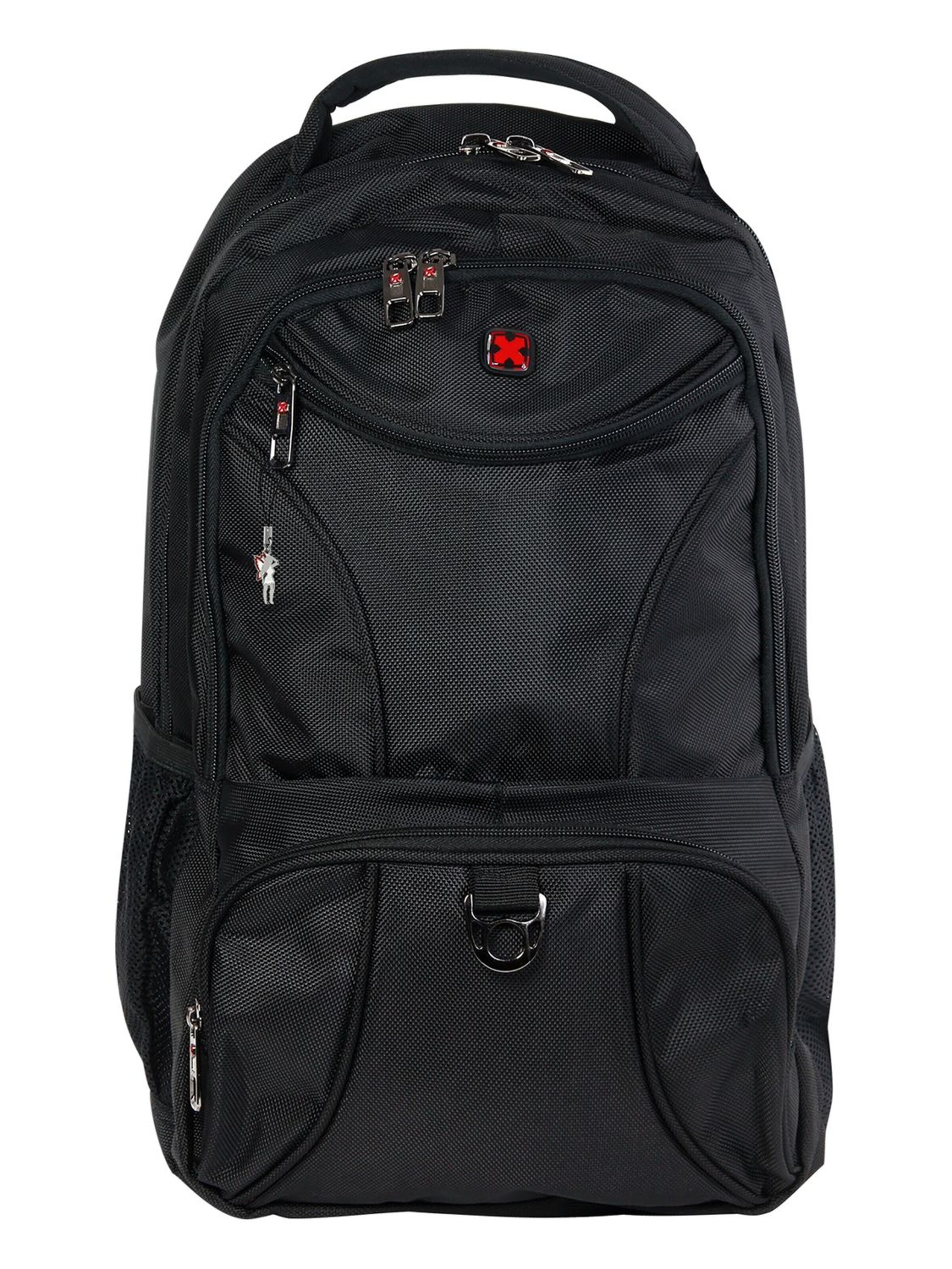 Travel N Meet Backpack in Black: front