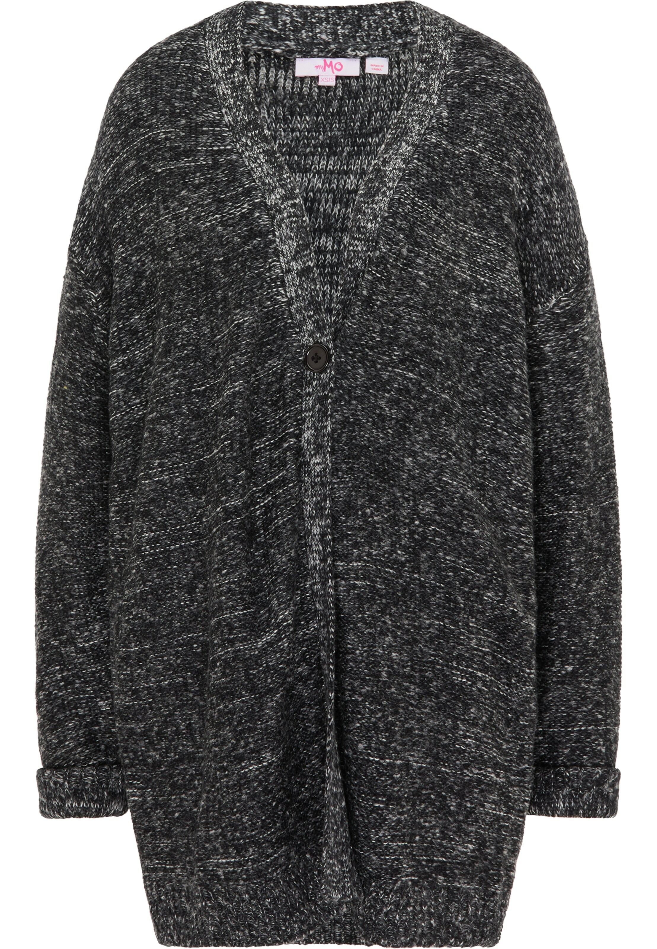 MYMO Strickjacke in Grau: Vorderseite