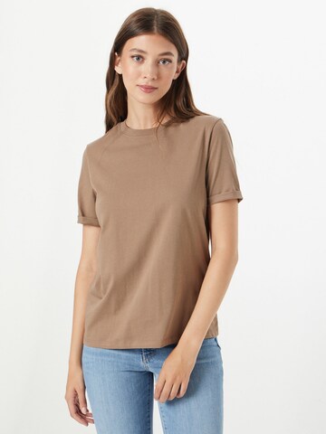 PIECES Shirt 'Ria' in Bruin: voorkant