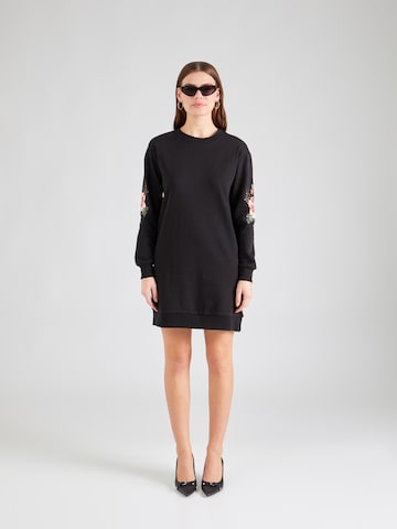 JDY Knitted dress 'PARIS ROSE' in Black: front