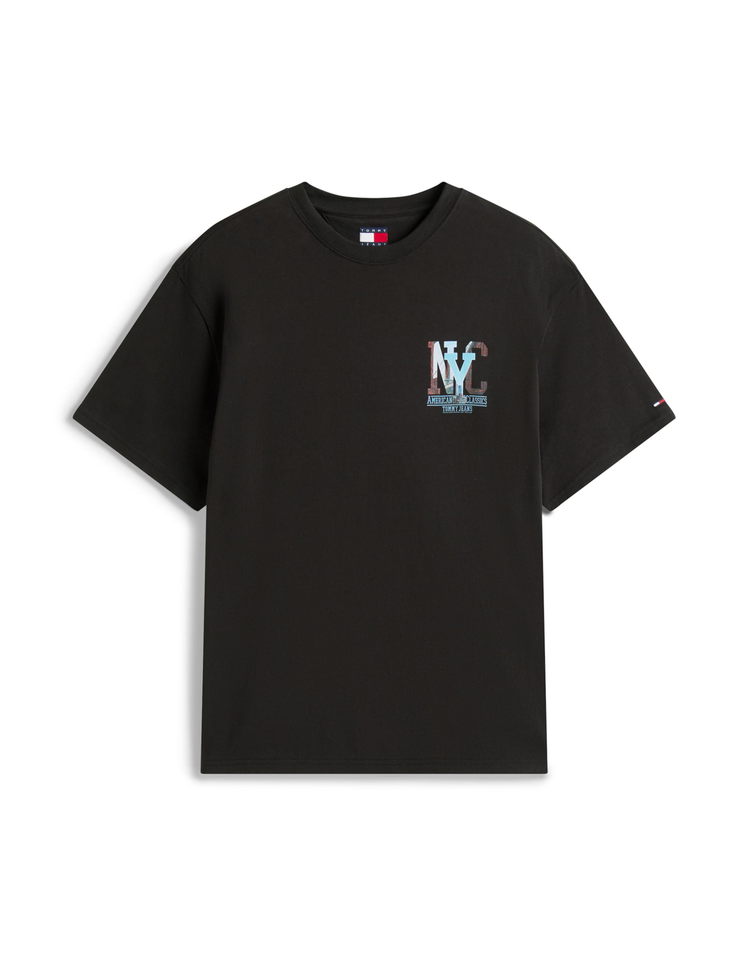Tommy Jeans Shirt 'NOVELTY' in Black: front