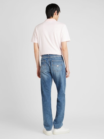 GUESS regular Jeans 'JAMES' i blå