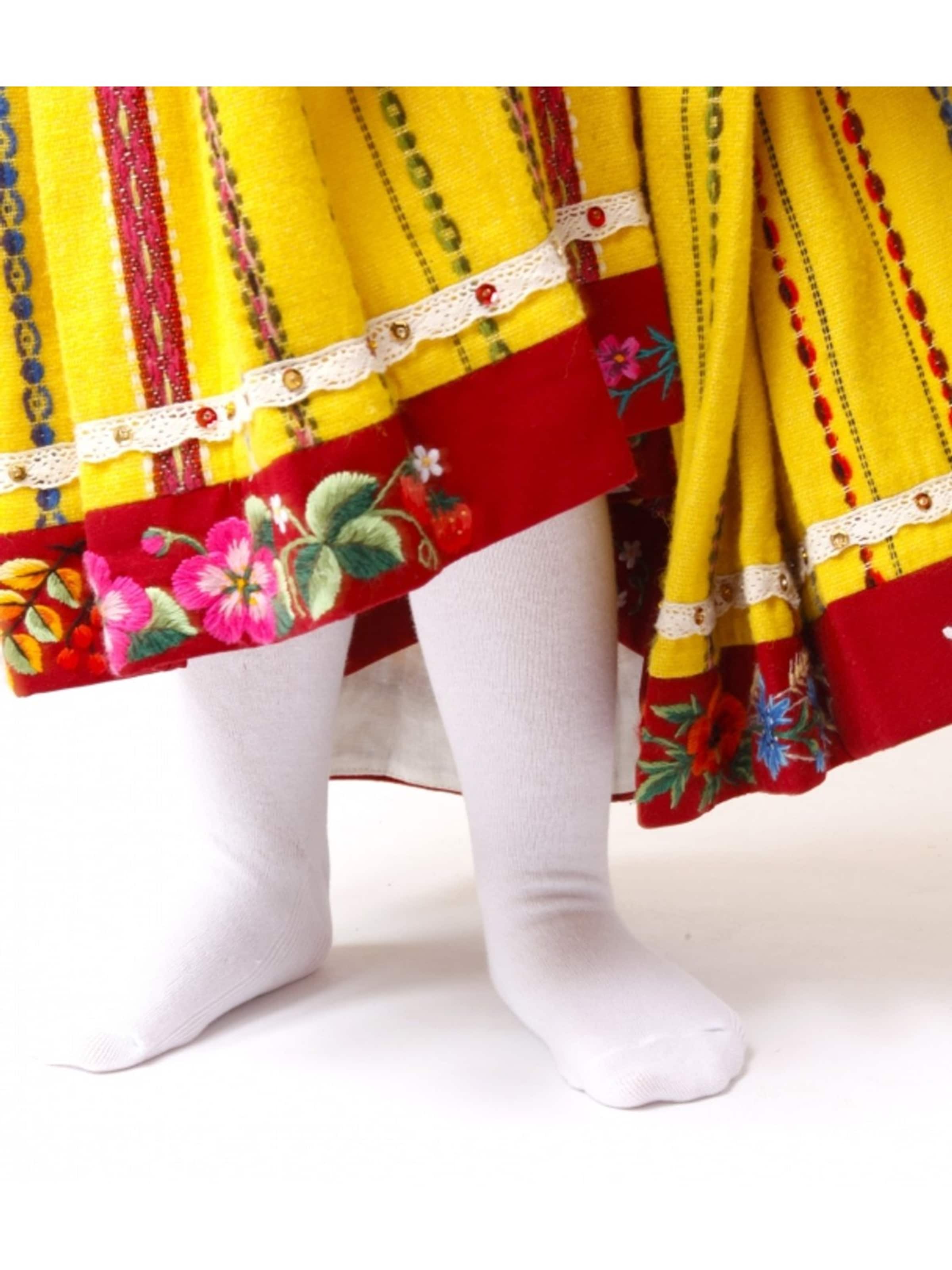 Collant ''MARIA white tights'' Sokisahtel en blanc : devant