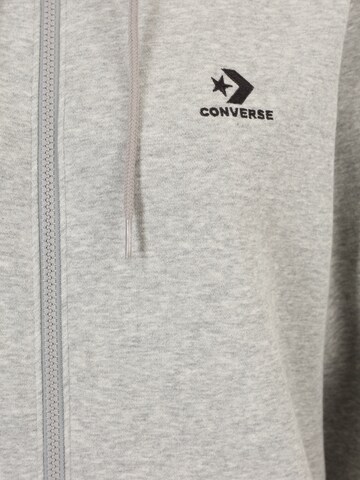 CONVERSE - Sudadera con cremallera en gris