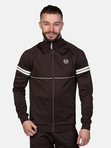 Sergio Tacchini Trainingsjacke ' Orion Track' in Braun: Vorderseite