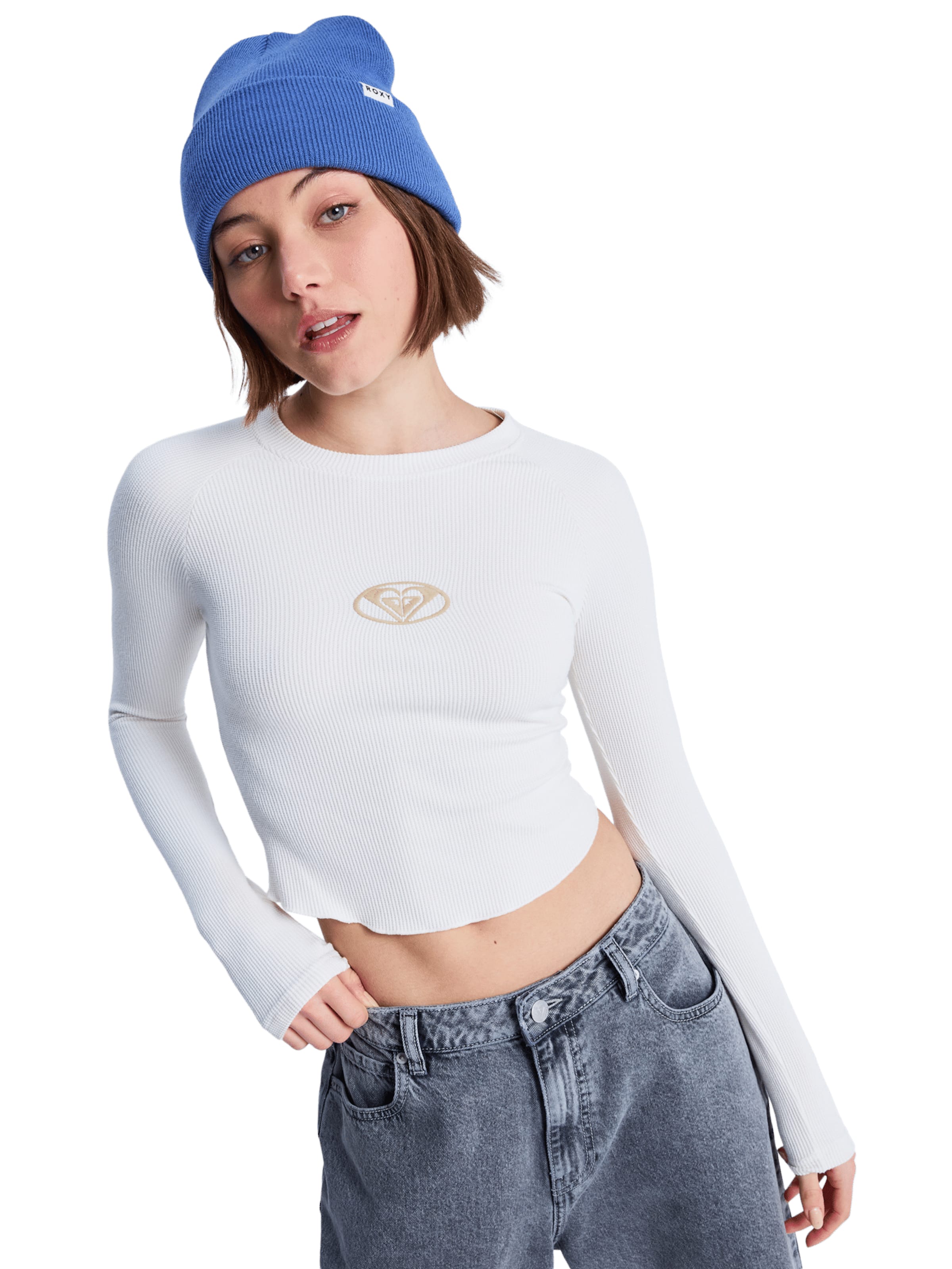 ROXY Shirt 'Basecamp' in Weiß: Vorderseite