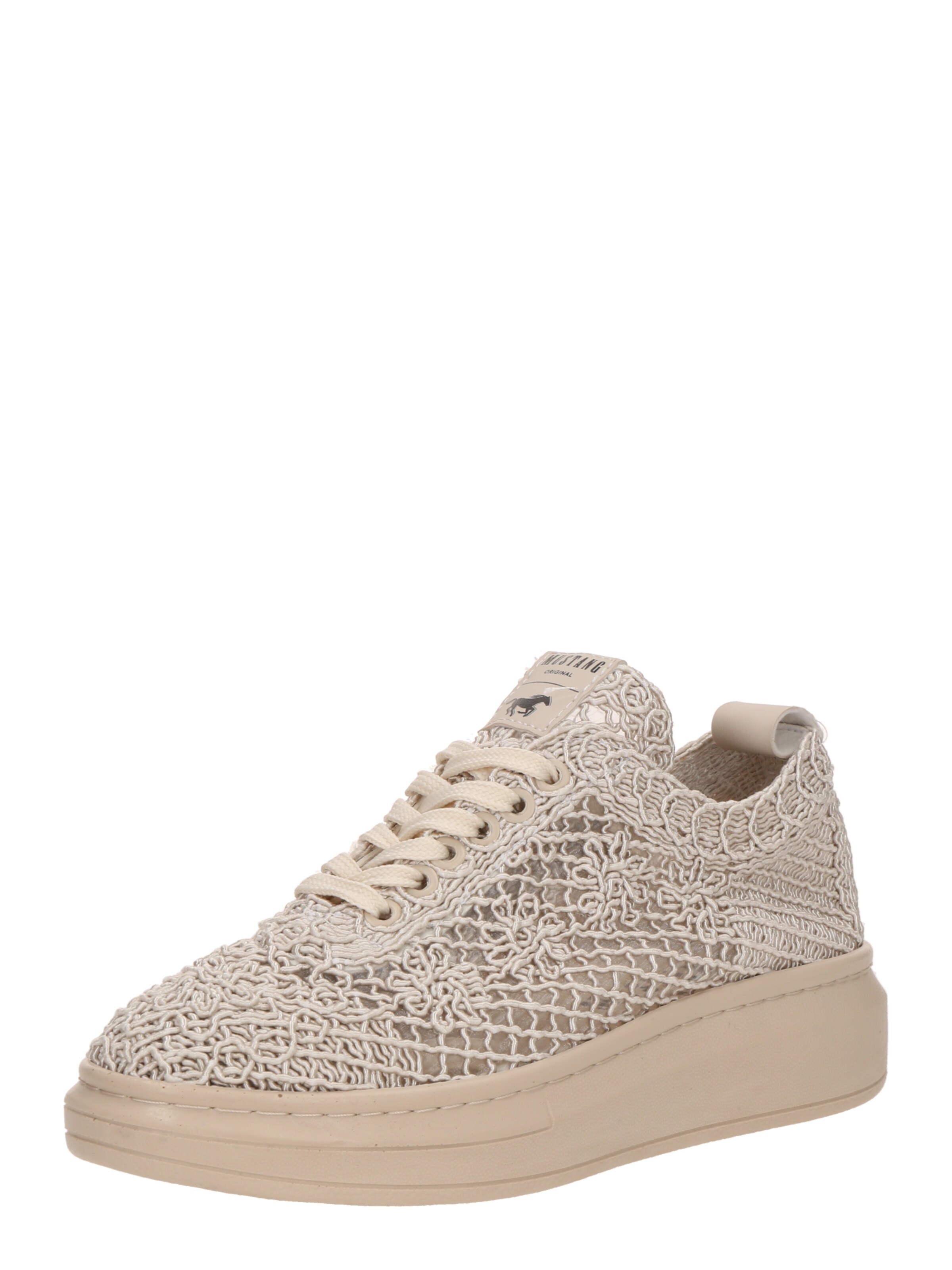 MUSTANG Platform trainers in Beige: front