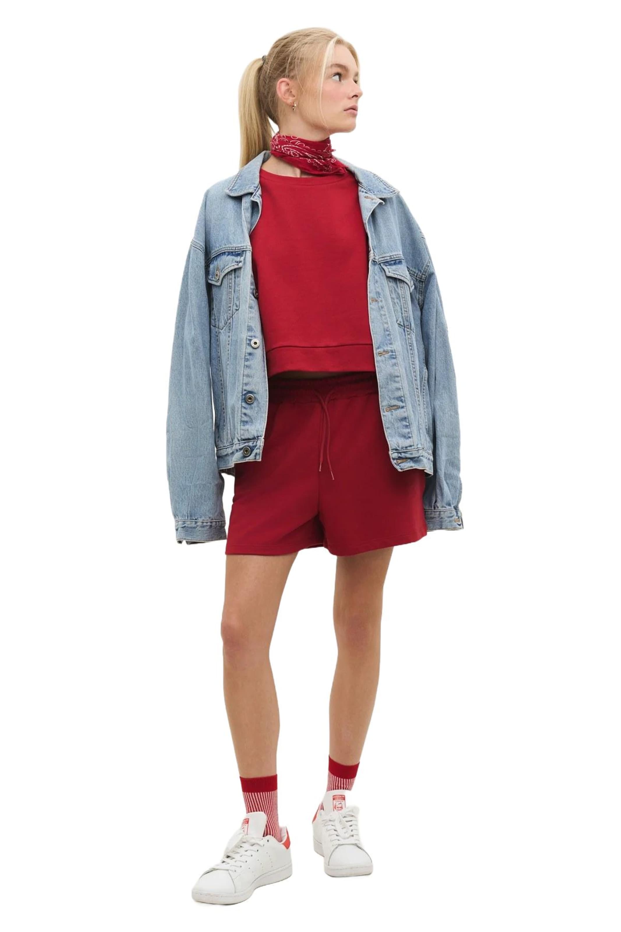 No Matter What Wide leg Trousers in Red