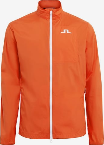 J.Lindeberg Athletic Jacket in Orange: front