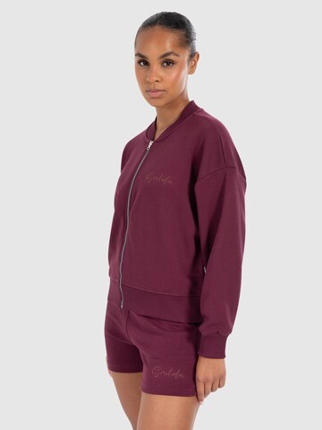 Smilodox Sweat jacket 'Fayne' in Purple