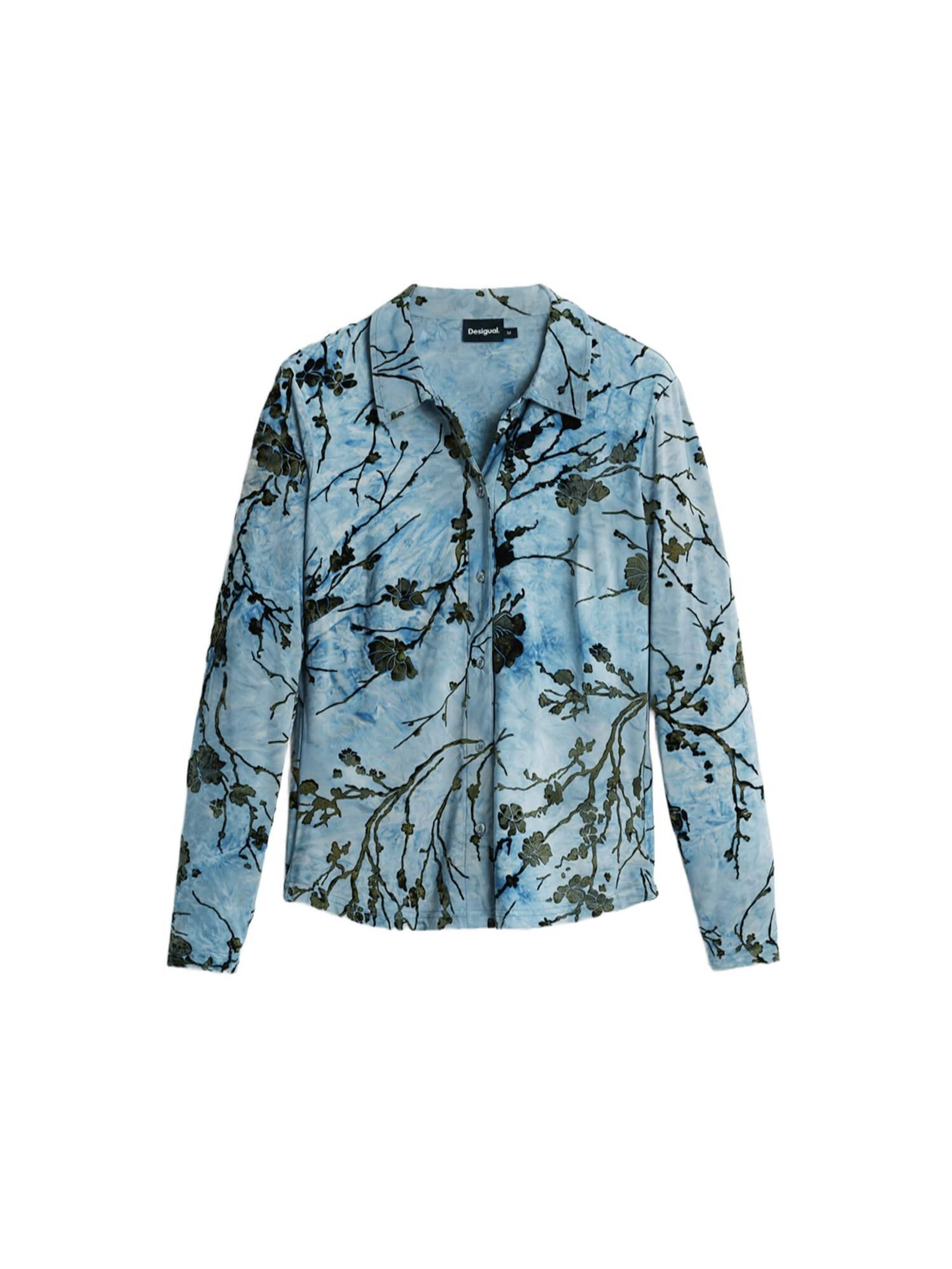 Palaidinė iš Desigual, spalva – mėlyna / tamsiai žalia / juoda, Prekių apžvalga