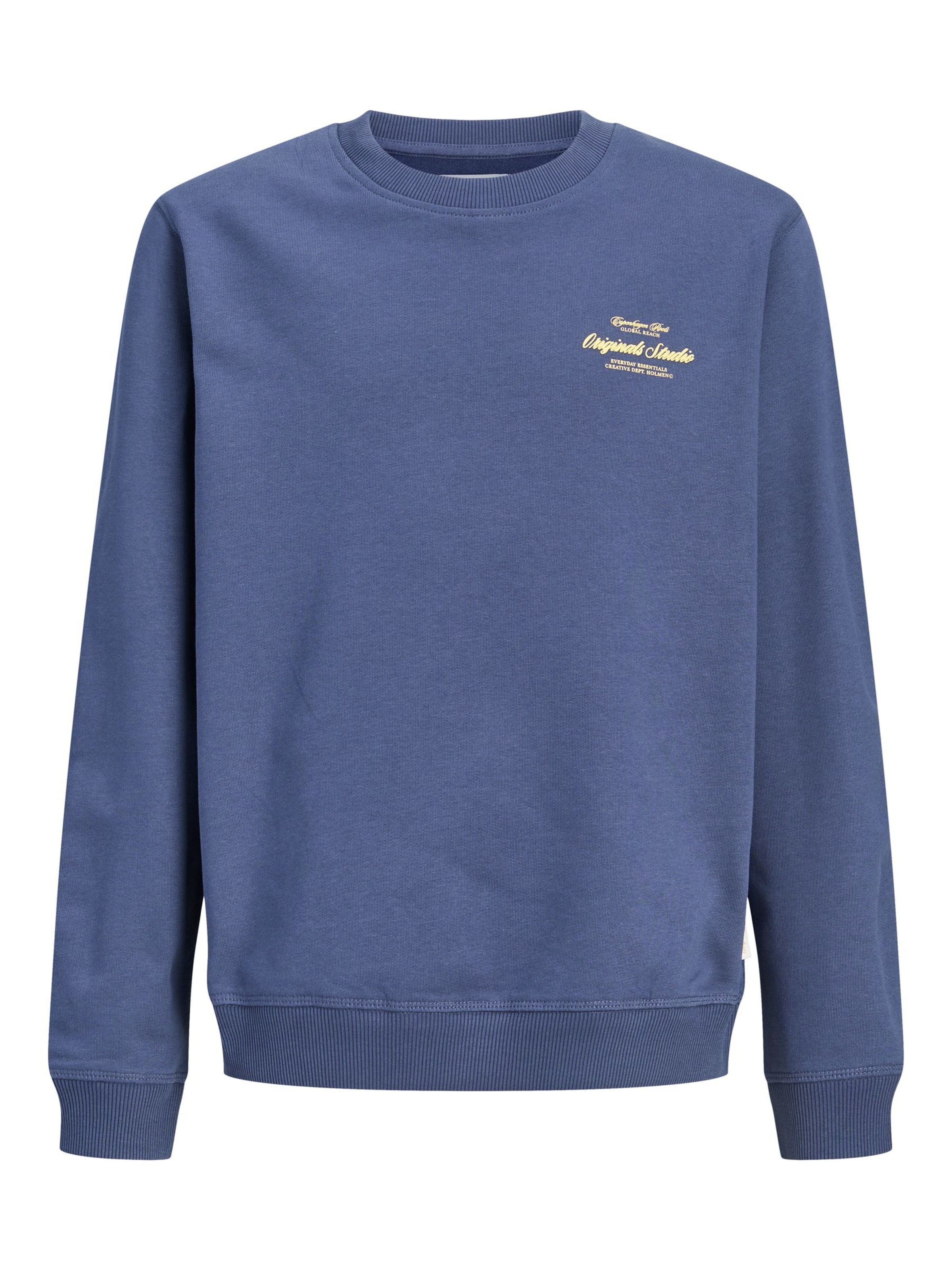 Sweat Jack & Jones Junior en bleu : devant