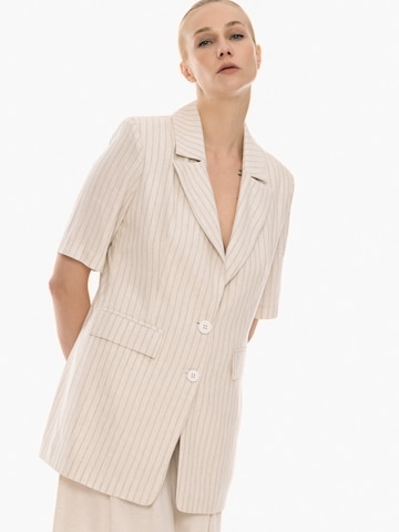 4TAILORS Blazer 'Dial Me' in Beige