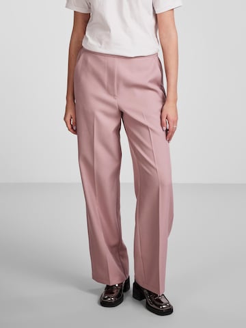 Loosefit Pantalon à plis 'NEVA' PIECES en rose : devant