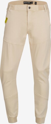 Effilé Pantalon 'Zannes' INDICODE JEANS en beige : devant