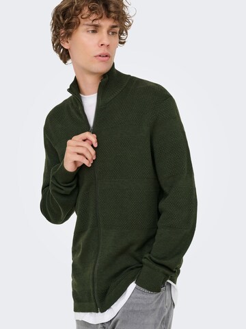 Only & Sons Cardigan 'ONSMalik' i grøn