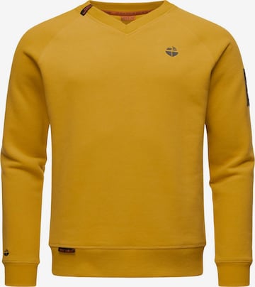 STONE HARBOUR Sweatshirt 'Craig El' in Yellow: front