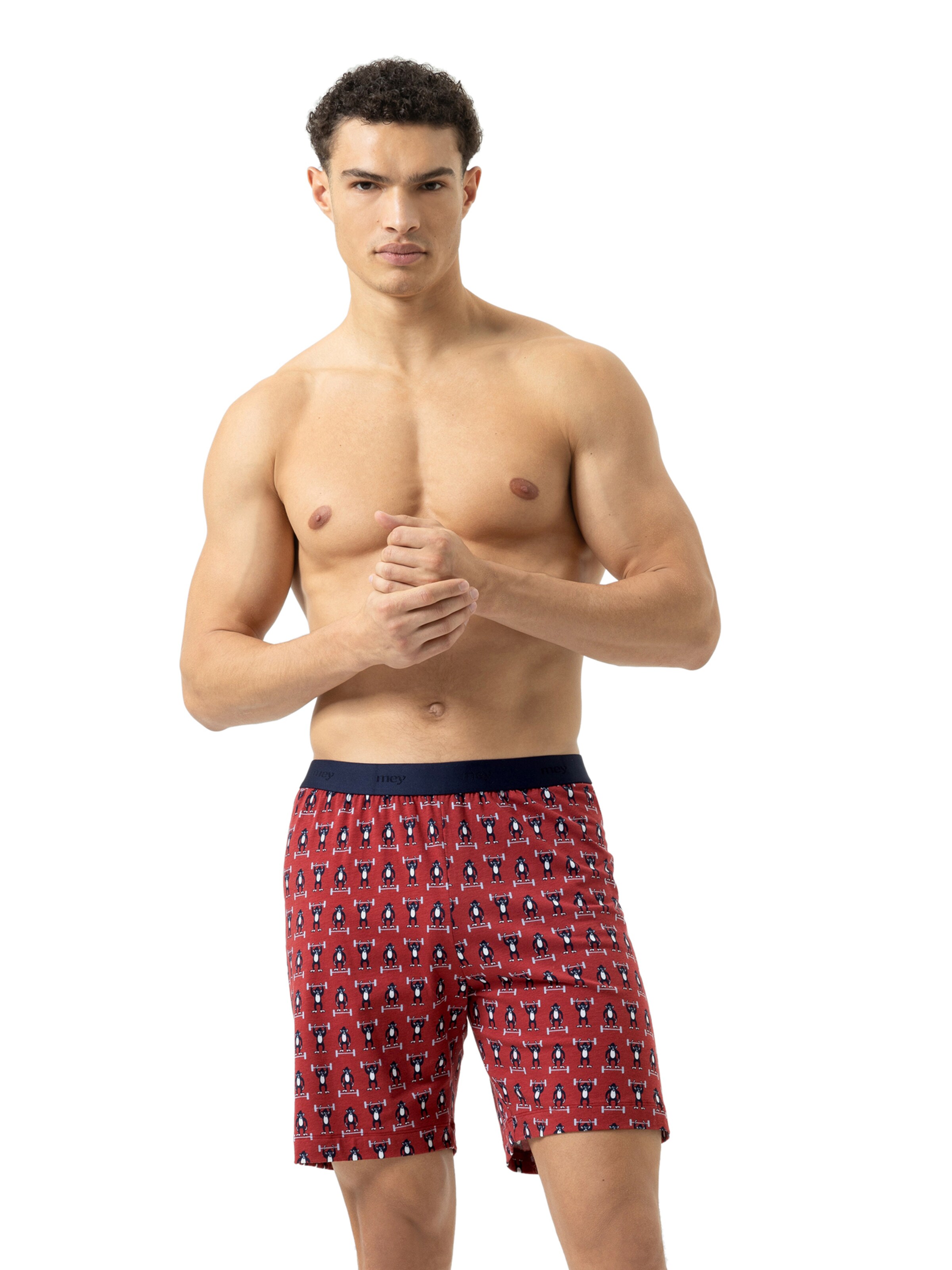 Boxers 'Athletic Monkey' Mey en rouge : devant