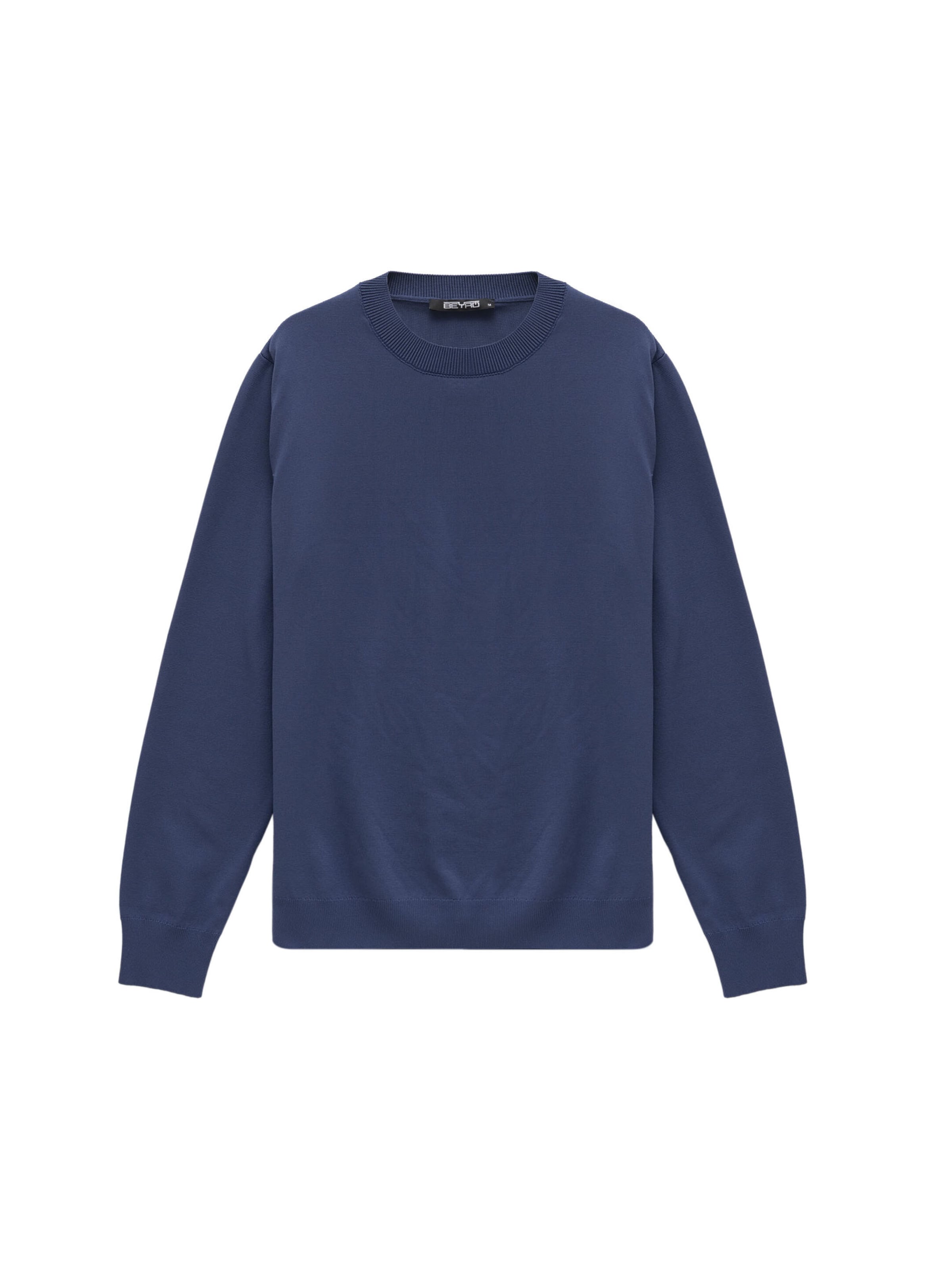BEYRO Pullover 'BP206' in Blau: Vorderseite