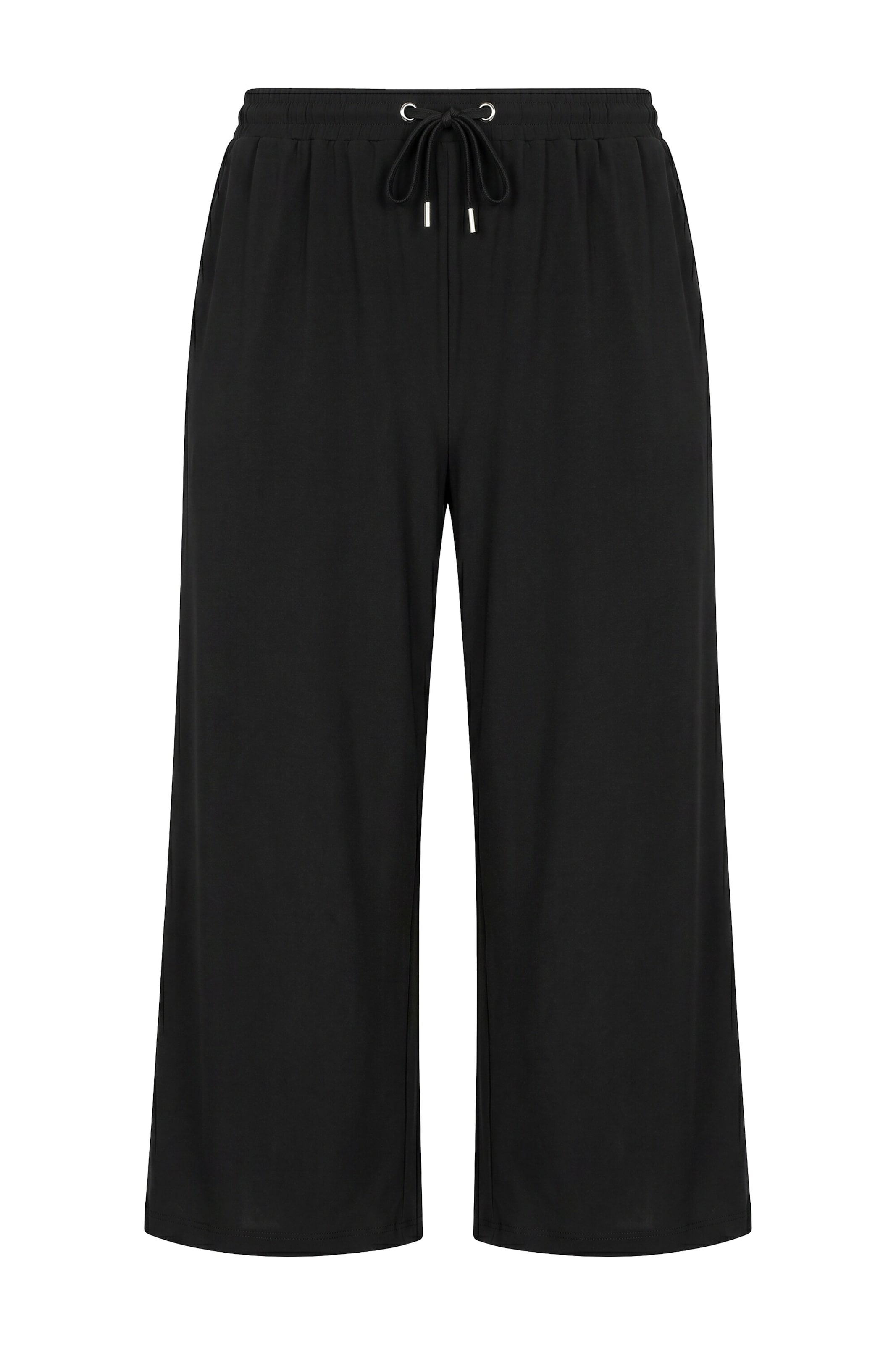 Angel of Style Wide leg Broek in Zwart: voorkant