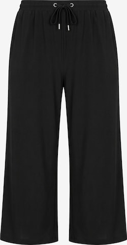 Angel of Style Wide Leg Hose in Schwarz: Vorderseite