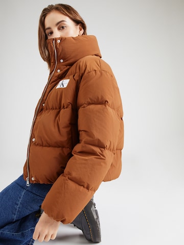 Calvin Klein Jeans Зимняя куртка в Коричневый