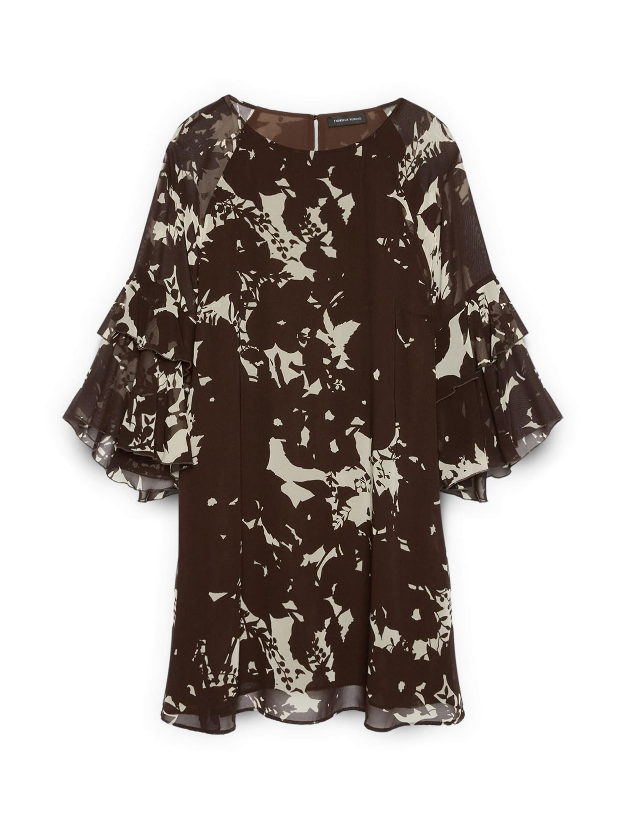 Fiorella Rubino - Vestido en marrón: frente