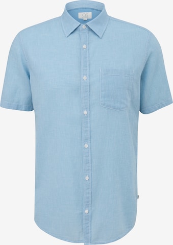 QS Button Up Shirt in Blue: front