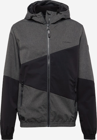 Ragwear Between-season jacket 'TANER' in Black: front