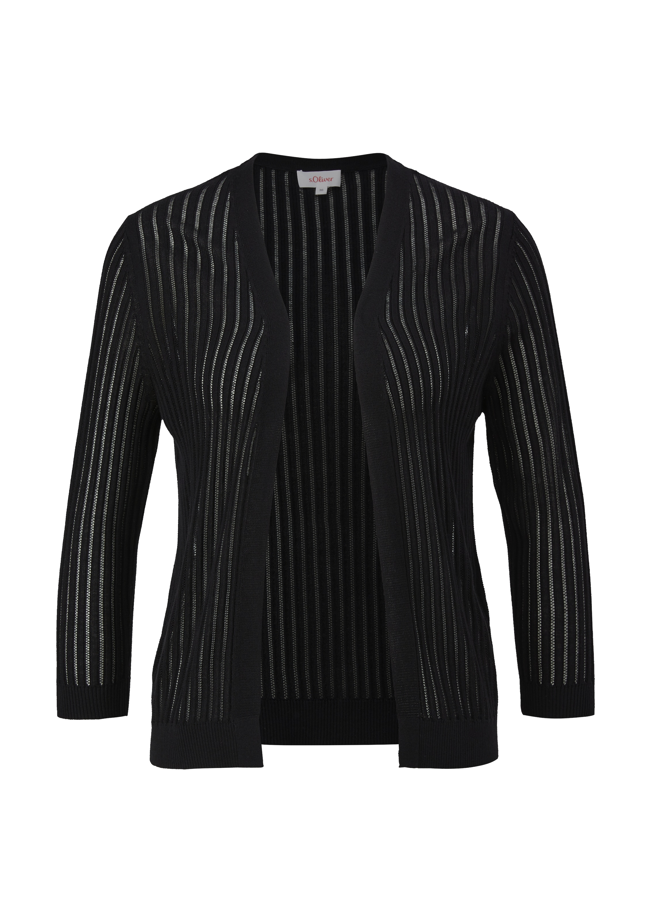 Cardigan s.Oliver en noir : devant