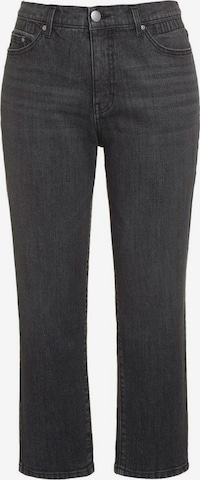 Ulla Popken Regular Jeans in Black: front