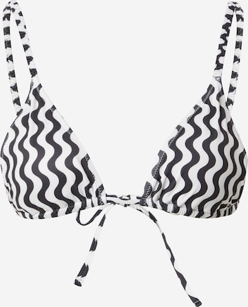 LeGer by Lena GerckeTrokutasti Bikini gornji dio 'Emmy' - crna boja: prednji dio